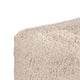 Appi Modular Square Ottoman | Compressed Foam | Taupe Brown Faux Fur 27"
