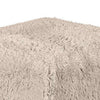 Appi Modular Square Ottoman | Compressed Foam | Taupe Brown Faux Fur 27"