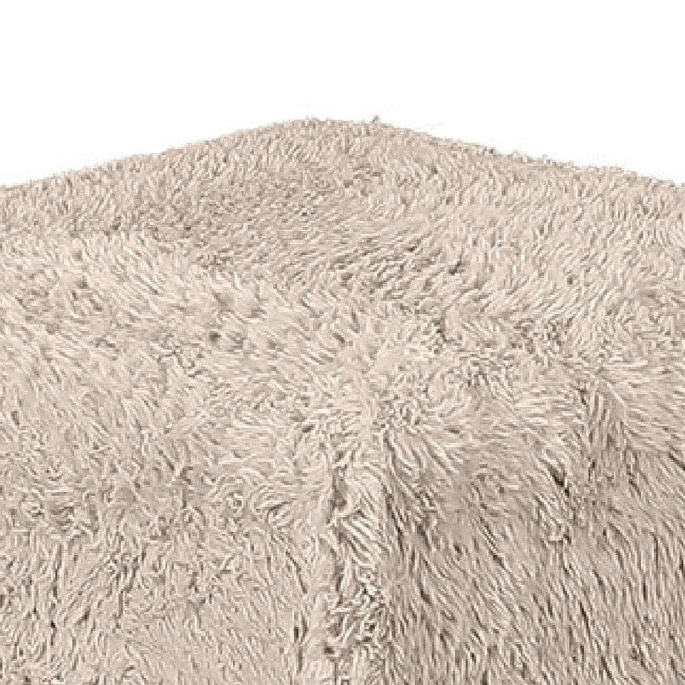 Appi Modular Square Ottoman | Compressed Foam | Taupe Brown Faux Fur 27"