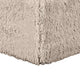 Appi Modular Square Ottoman | Compressed Foam | Taupe Brown Faux Fur 27"