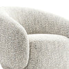 Freda Swivel Accent Chair with Sculpted Curved Profile | Brown Boucle