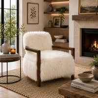 White, Walnut Brown