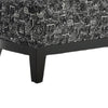 Beth Accent Chair with Angled Back | Black Wood | Black Abstract Fabric