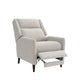 Cien Pushback Recliner Chair with High Back & Tapered Legs | Beige Fabric