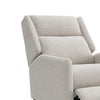 Cien Pushback Recliner Chair with High Back & Tapered Legs | Beige Fabric