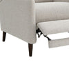 Cien Pushback Recliner Chair with High Back & Tapered Legs | Beige Fabric