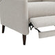 Cien Pushback Recliner Chair with High Back & Tapered Legs | Beige Fabric