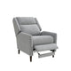 Cien Pushback Recliner Chair with High Back & Tapered Legs | Gray Fabric