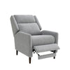 Cien Pushback Recliner Chair with High Back & Tapered Legs | Gray Fabric