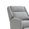 Cien Pushback Recliner Chair with High Back & Tapered Legs | Gray Fabric