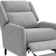 Cien Pushback Recliner Chair with High Back & Tapered Legs | Gray Fabric