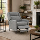 Cien Pushback Recliner Chair with High Back & Tapered Legs | Gray Fabric