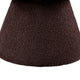 Xyna Mushroom-shaped Ottoman Stool with Pedestal Base | Brown Fabric