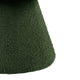 Xyna Mushroom-shaped Ottoman Stool with Pedestal Base | Green Fabric