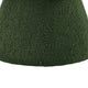 Xyna Mushroom-shaped Ottoman Stool with Pedestal Base | Green Fabric