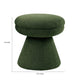 Xyna Mushroom-shaped Ottoman Stool with Pedestal Base | Green Fabric