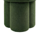 Ian Ottoman Stool | Mushroom-like Design | Pedestal Base | Green Fabric