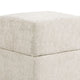 Kris Ottoman Stool with Hidden Storage | Gold Base | Beige Chenille