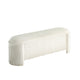 Greta Storage Bench with Ribbed Design | Hidden Storage | White Corduroy