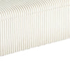 Greta Storage Bench with Ribbed Design | Hidden Storage | White Corduroy