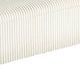 Greta Storage Bench with Ribbed Design | Hidden Storage | White Corduroy
