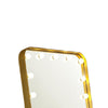 Samie LED Floor Mirror with Bluetooth | Touch Control | Gold Metal 32x71
