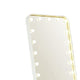 Samie LED Floor Mirror with Bluetooth | Touch Control | White Metal 32x71