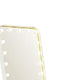 Samie LED Floor Mirror with Bluetooth | Touch Control | White Metal 32x71