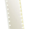 Samie LED Floor Mirror with Bluetooth | Touch Control | White Metal 32x71