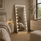 Samie LED Floor Mirror with Bluetooth | Touch Control | White Metal 32x71