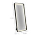 Madie Floor Mirror with LED Lights | Bluetooth Speaker | Black Metal 32x71