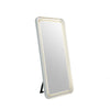 Madie Floor Mirror with LED Lights | Bluetooth Speaker | White Metal 32x71