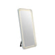 Madie Floor Mirror with LED Lights | Bluetooth Speaker | White Metal 32x71
