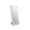 Madie Floor Mirror with LED Lights | Bluetooth Speaker | White Metal 32x71