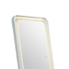 Madie Floor Mirror with LED Lights | Bluetooth Speaker | White Metal 32x71