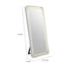 Madie Floor Mirror with LED Lights | Bluetooth Speaker | White Metal 32x71