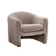 Danie Accent Armchair with U-Shaped Frame | Mushroom Boucle Fabric