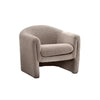 Danie Accent Armchair with U-Shaped Frame | Mushroom Boucle Fabric