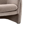 Danie Accent Armchair with U-Shaped Frame | Mushroom Boucle Fabric