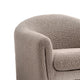 Danie Accent Armchair with U-Shaped Frame | Mushroom Boucle Fabric