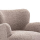 Mica Accent Chair with Sloped Arms | Wooden Ball-Feet | Mushroom Boucle