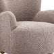 Mica Accent Chair with Sloped Arms | Wooden Ball-Feet | Mushroom Boucle