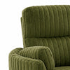 Bela Power Glider Recliner Swivel Chair | Eucalyptus Wood | Green Fabric