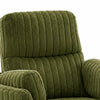 Bela Power Glider Recliner Swivel Chair | Eucalyptus Wood | Green Fabric