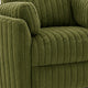 Bela Power Glider Recliner Swivel Chair | Eucalyptus Wood | Green Fabric