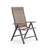 Amey Adjustable Outdoor Chair | Set of 2 | Gunmetal Aluminum | Fabric