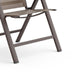 Amey Adjustable Outdoor Chair | Set of 2 | Gunmetal Aluminum | Fabric