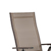Amey Adjustable Outdoor Chair | Set of 2 | Gunmetal Aluminum | Fabric