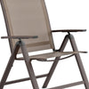 Amey Adjustable Outdoor Chair | Set of 2 | Gunmetal Aluminum | Fabric
