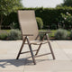 Amey Adjustable Outdoor Chair | Set of 2 | Gunmetal Aluminum | Fabric